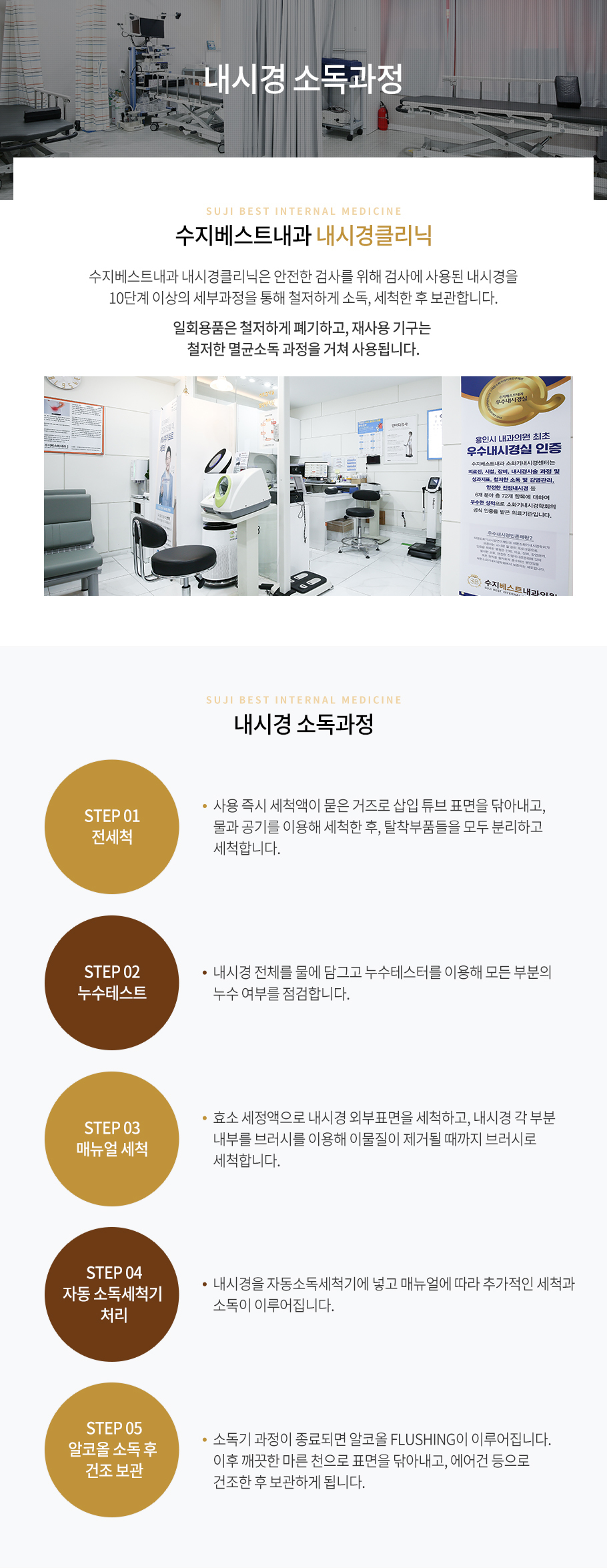 내시경소독과정